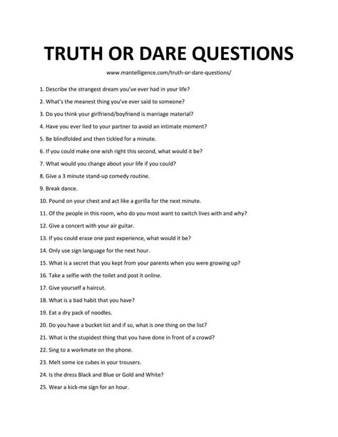 questions of truth|300 Best Truth or Dare Questions To Ask in ANY Situation